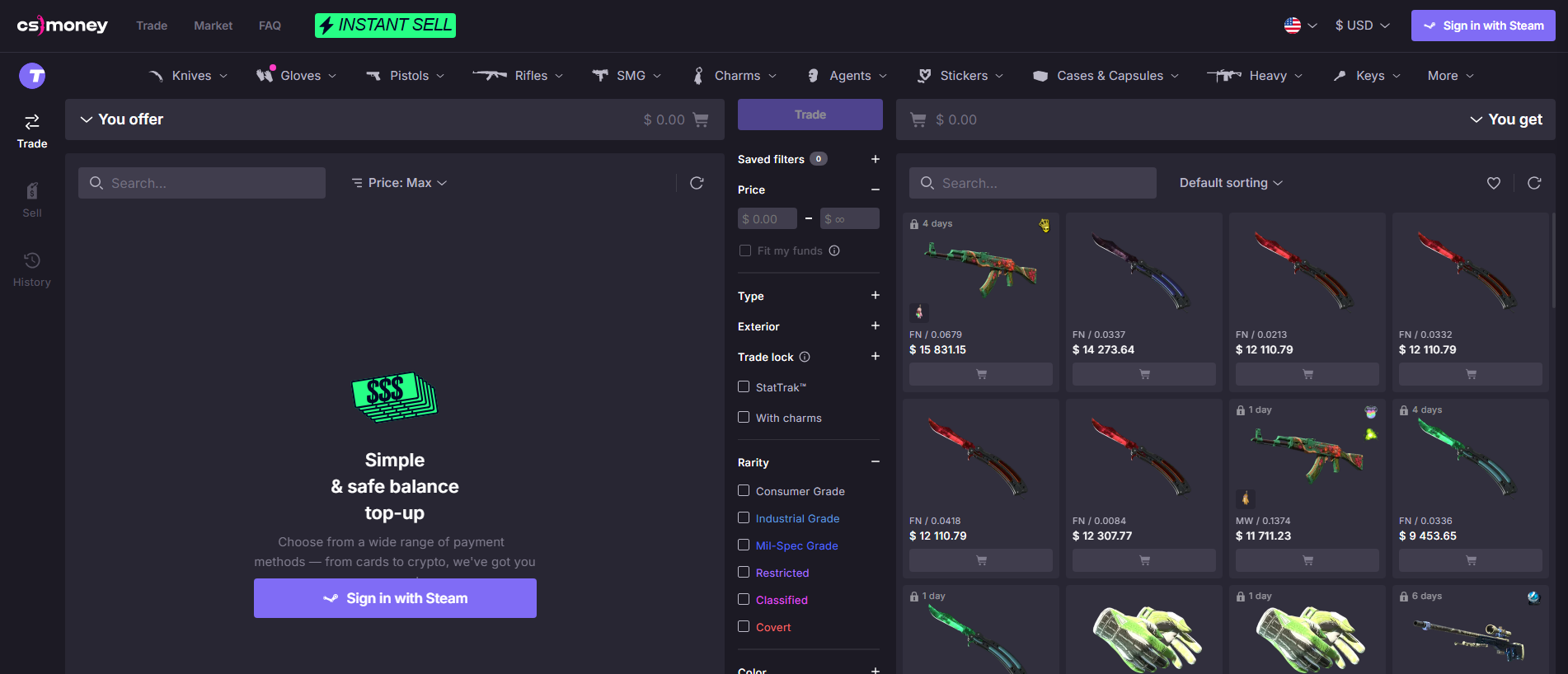 Screenshot of cs4money.com