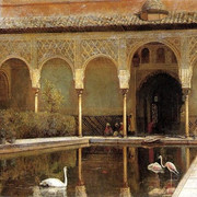 Edwin-Lord-Weeks-A-Court-In-The-Alhambra-In-The-Time-Of-The-Moors