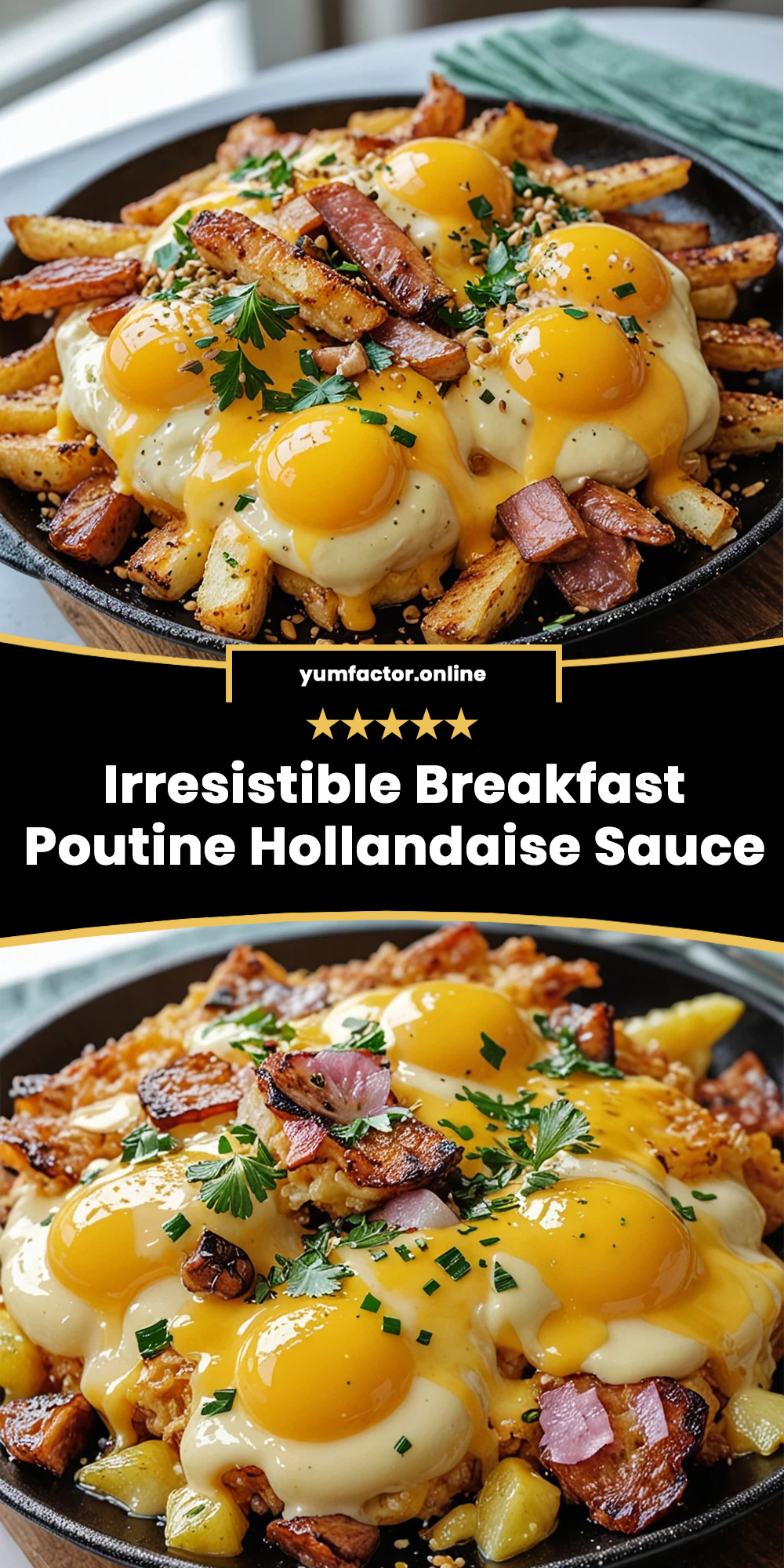 Irresistible Breakfast Poutine Hollandaise Sauce Recipe