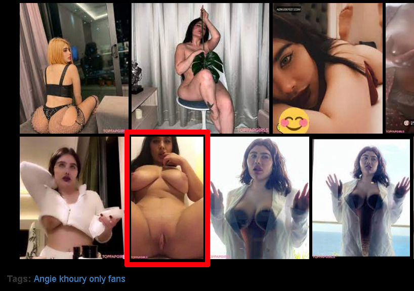 angie khoury and angiekhouryme in answer #2137991