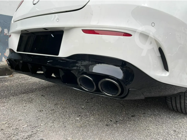 Mercedes CLA W118 AMG Line ONLY Front Splitter Lip Gloss Black 19+ UK Seller