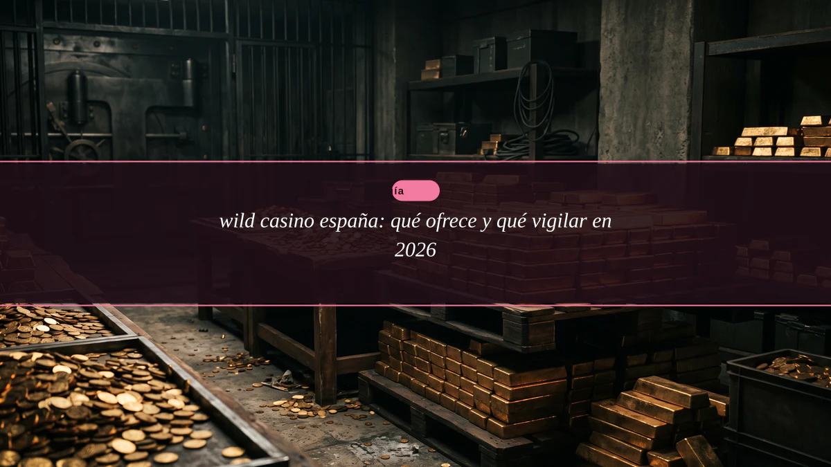 wild casino españa: qué ofrece y qué vigilar en 2026