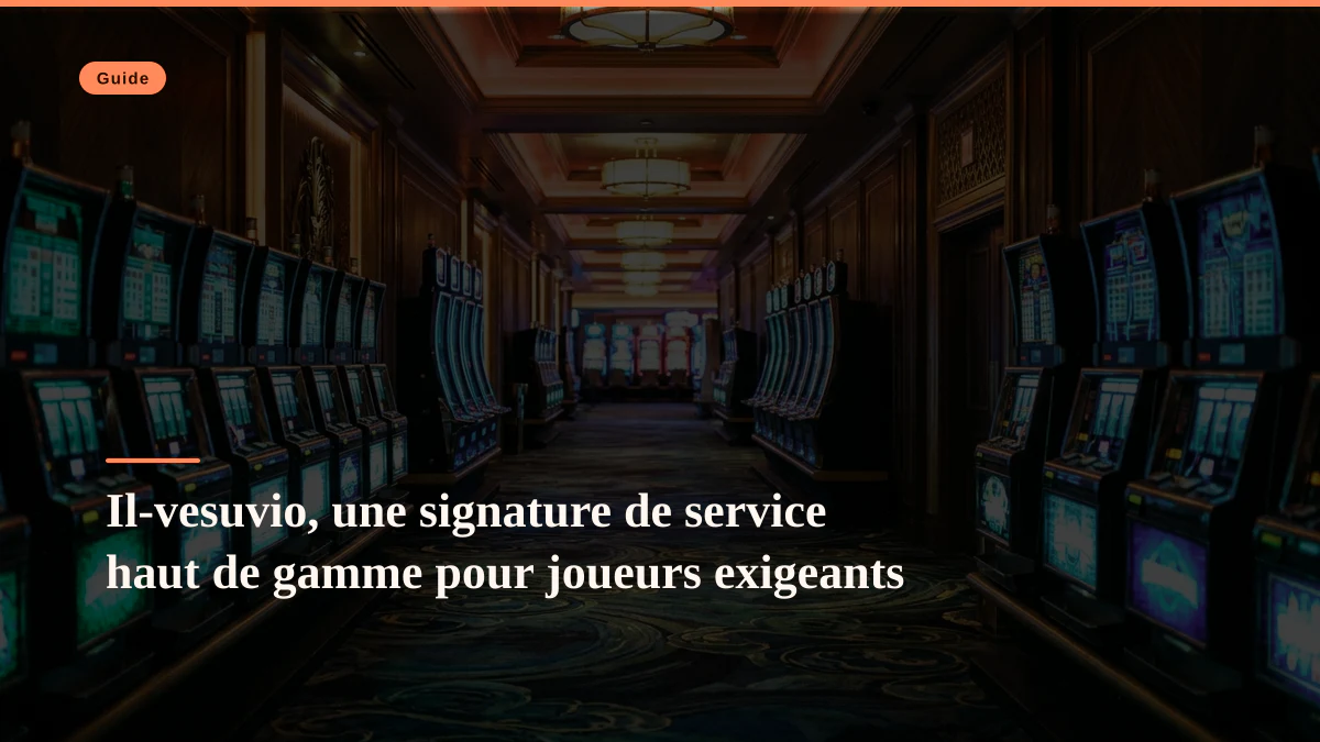 Il-vesuvio, une signature de service haut de gamme pour joueurs exigeants