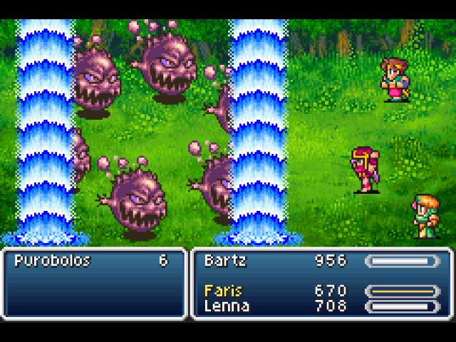 Faris throws water at the Purobolos.