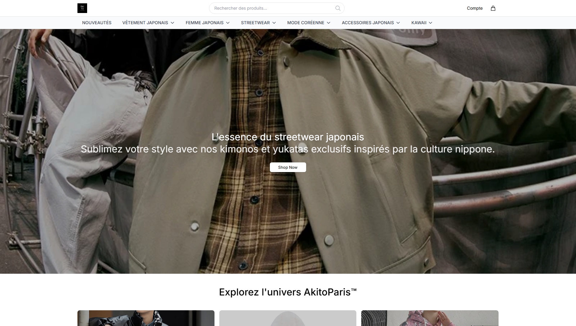 Stored capture of akitoparisfashion.shop