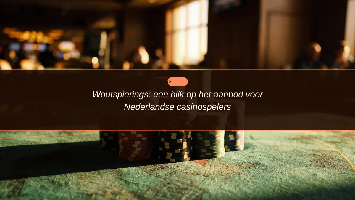 Woutspierings: een blik op het aanbod voor Nederlandse casinospelers