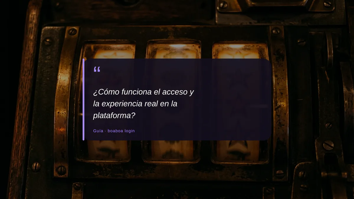 ¿Cómo funciona el acceso y la experiencia real en la plataforma?