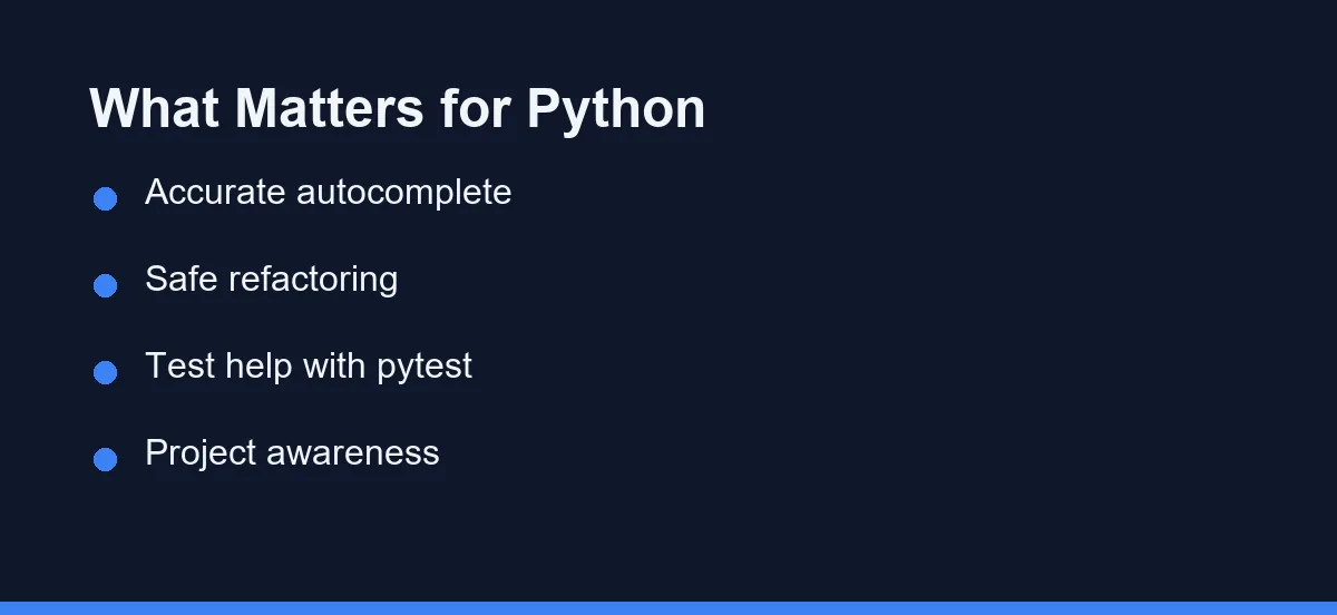 What Matters for Python
