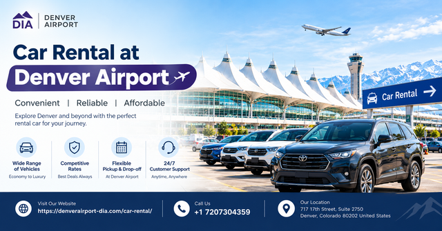 Discover convenient car rental Denver Airport options, including vehicle choices, rental services, pickup tips, and helpful information for a smooth and stress-free travel experience.
Visit Website: https://denverairport-dia.com/car-rental/