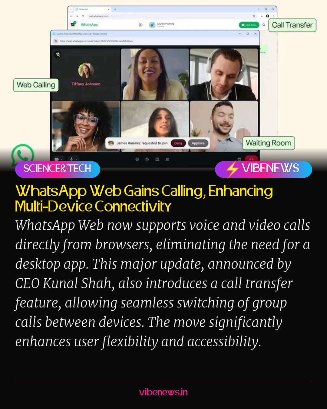WhatsApp Web Gains Calling, Enhancing Multi-Device Connectivity