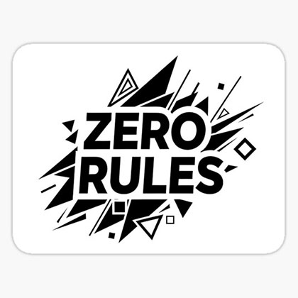 SZero Rules Geometric Abstract Techwear Sticker