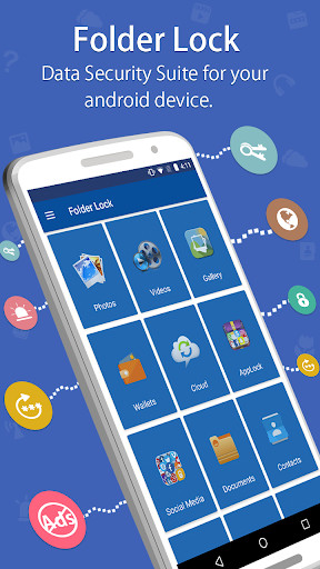 Folder Lock Android data security suite interface screenshot