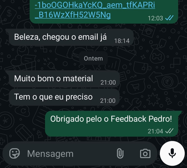 Depoimento de cliente
