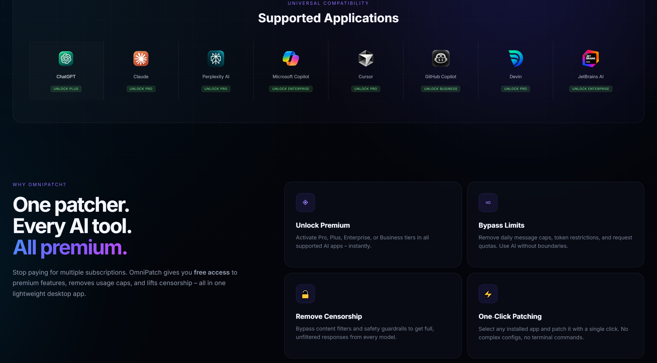 OmniPatch Features