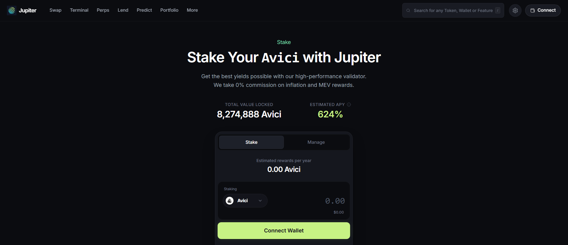 Screenshot of jupiterstakings.com