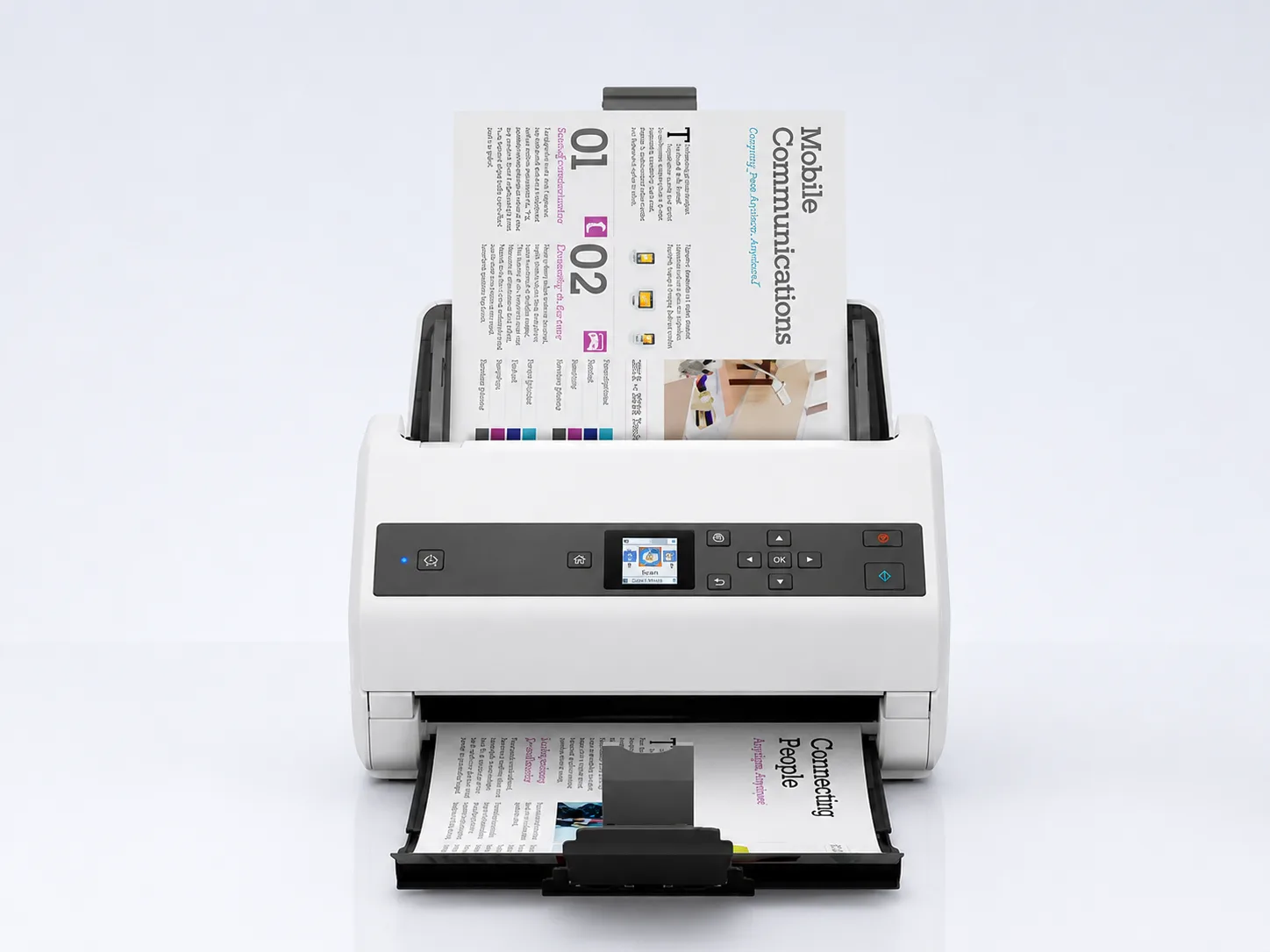 Epson WorkForce DS-970 A4 85ppm Auto Feed OCR Document Scanner — front view