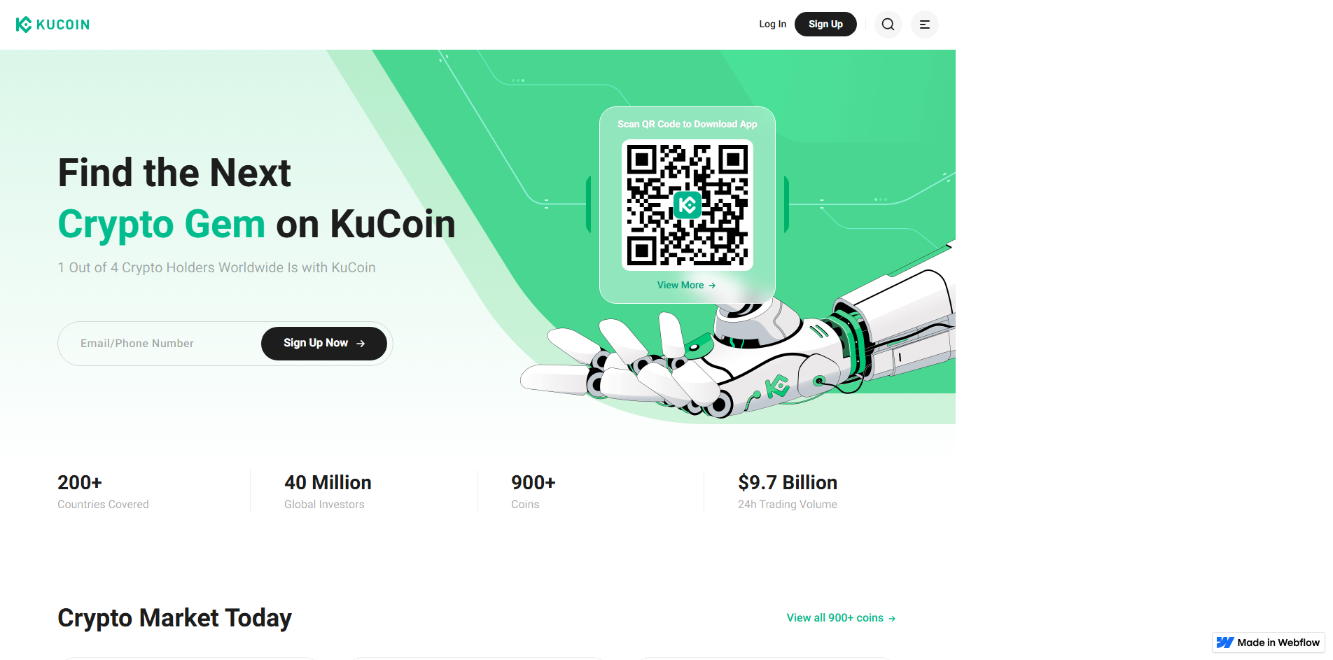 Stored capture of kkucooin-sso.webflow.io