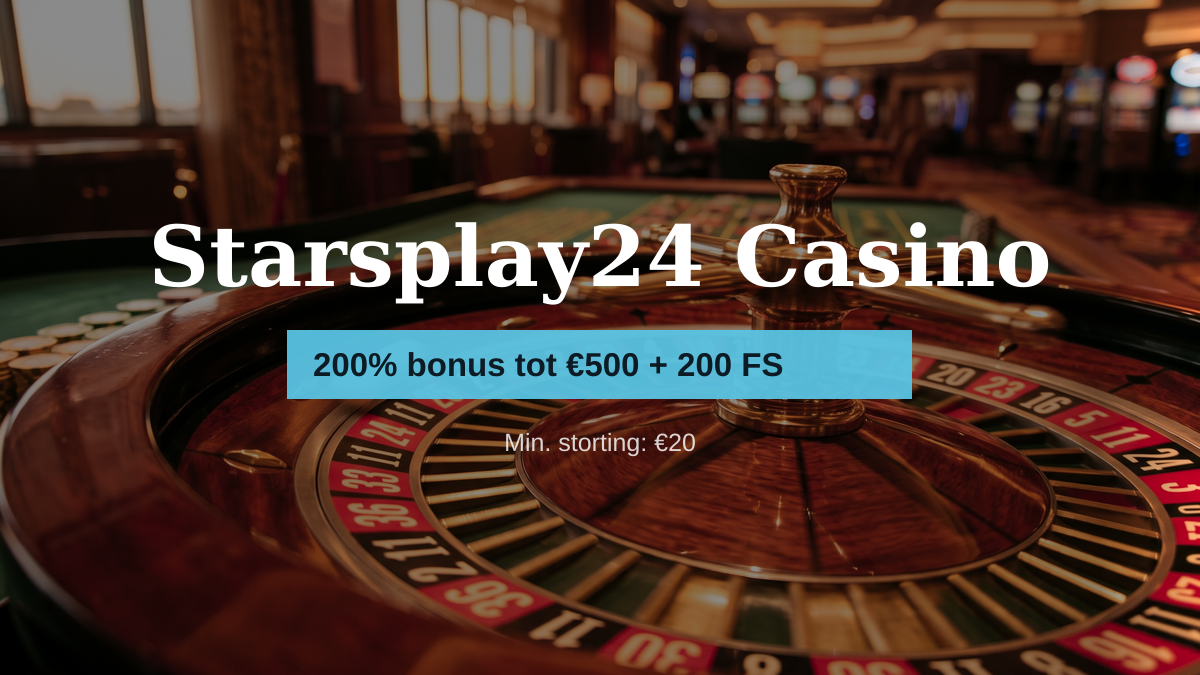 Starsplay24 Casino � welkomstbonus 200% bonus tot �500 + 200 FS, betalingen: Bitcoin, Ethereum