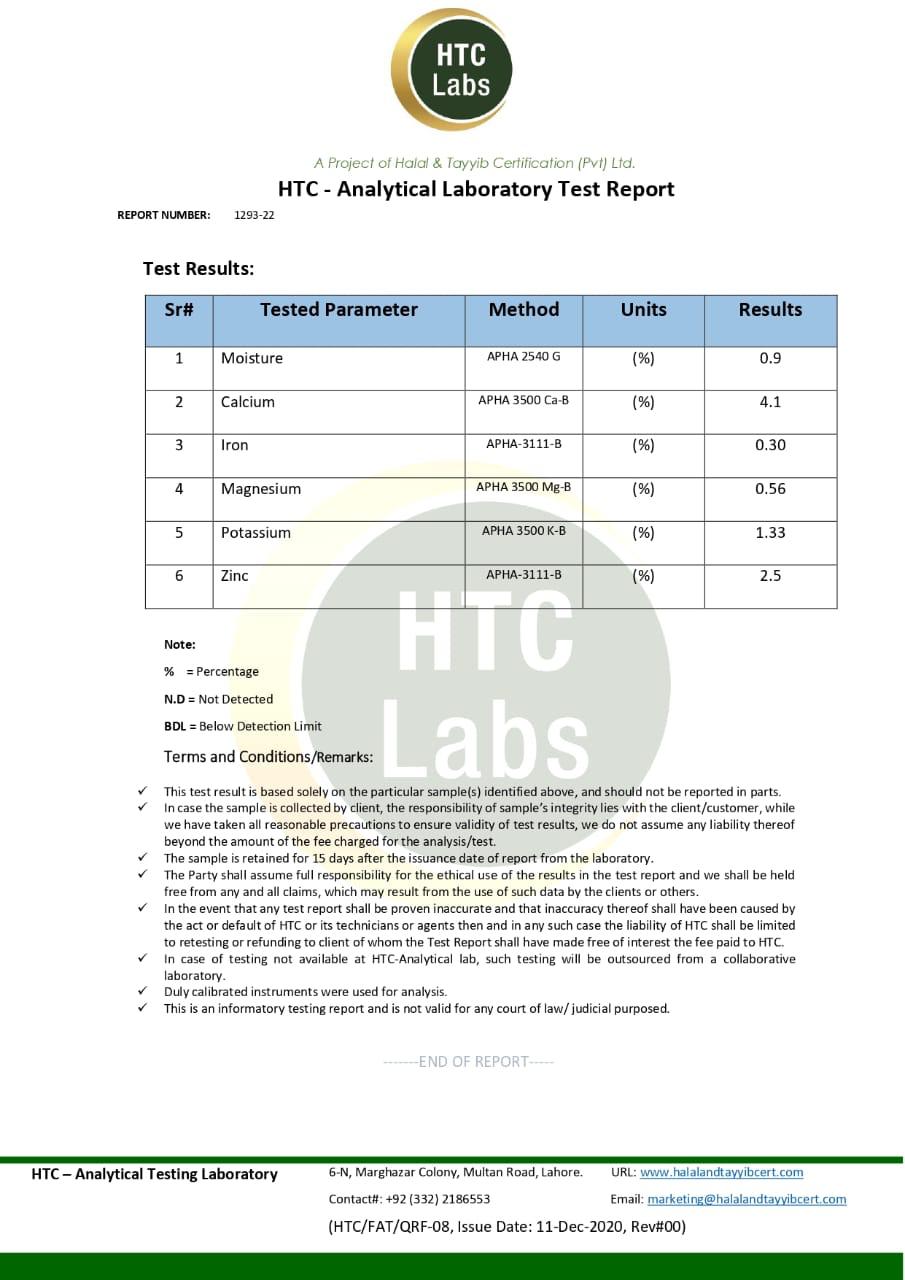 Minerals Report