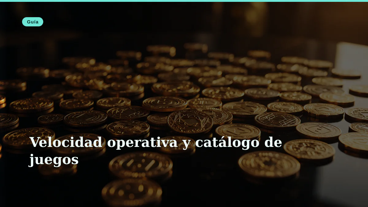 Velocidad operativa y catálogo de juegos