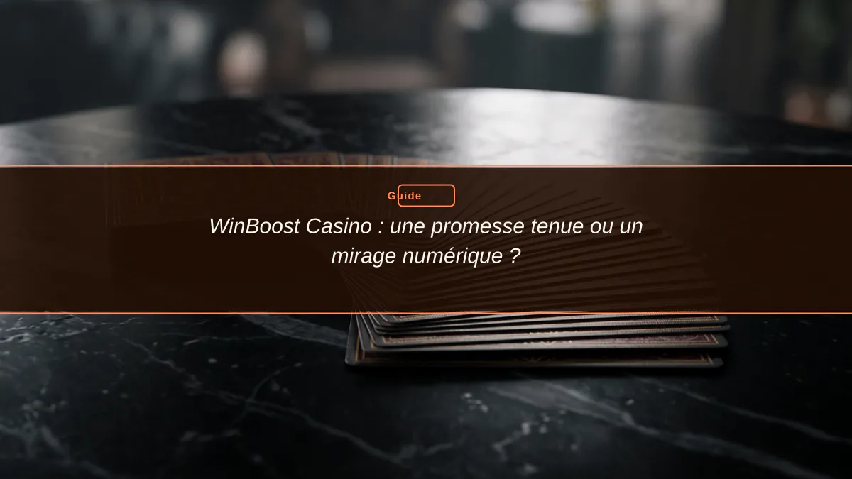 WinBoost Casino : une promesse tenue ou un mirage numérique ?
