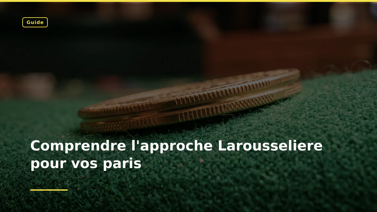Comprendre l'approche Larousseliere pour vos paris