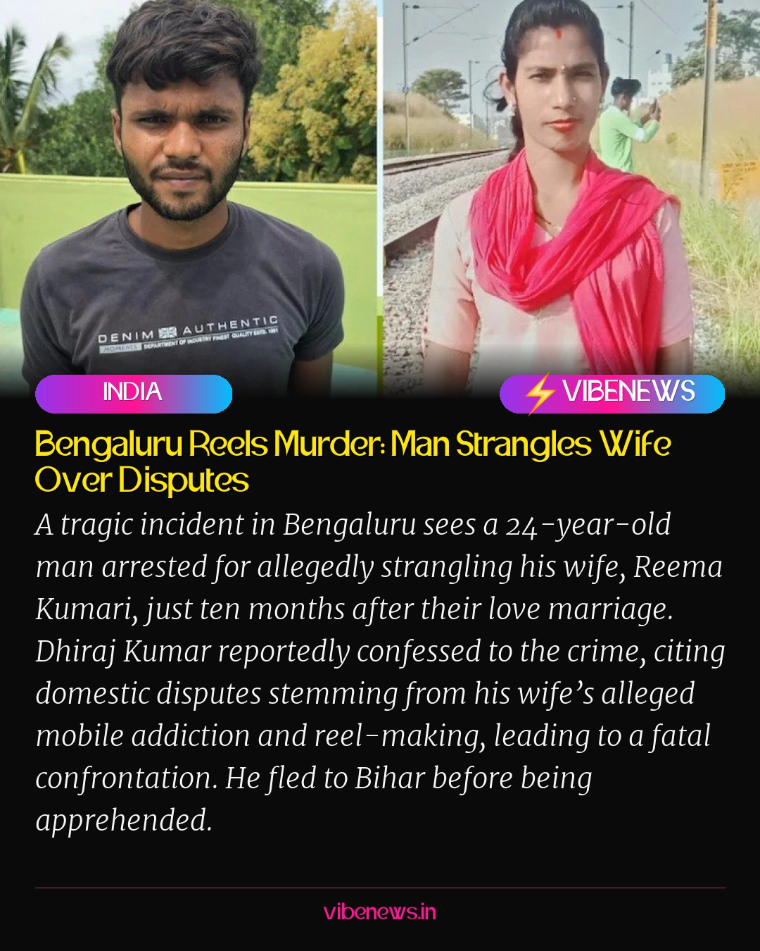 Bengaluru Reels Murder: Man Strangles Wife Over Disputes