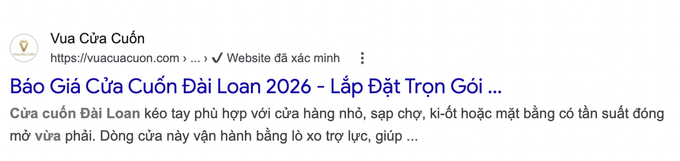 Kết quả Google cần bấm vào