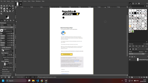 Responsive promotional email template design preview