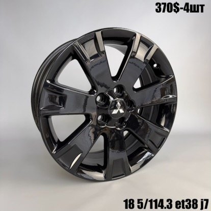 Диски Відновлені | O3019 Диски 18" 5*114.3 7J ET38 DIA 67.1 Black Gloss R18 5*114.3 — купити у Львові