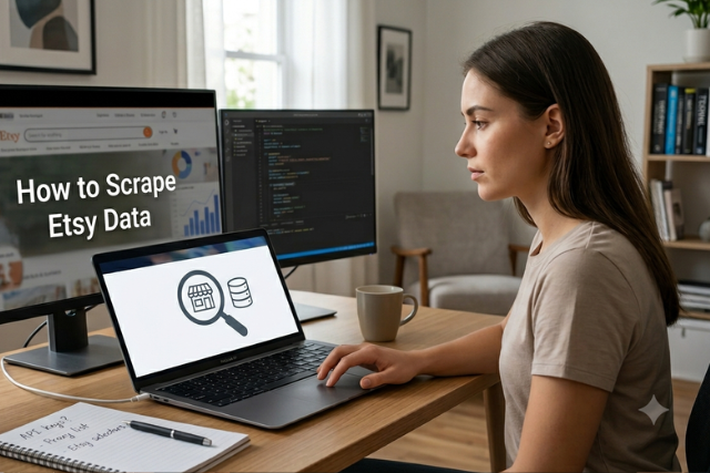 *Etsy product, shop, and review data scraping dashboard.*