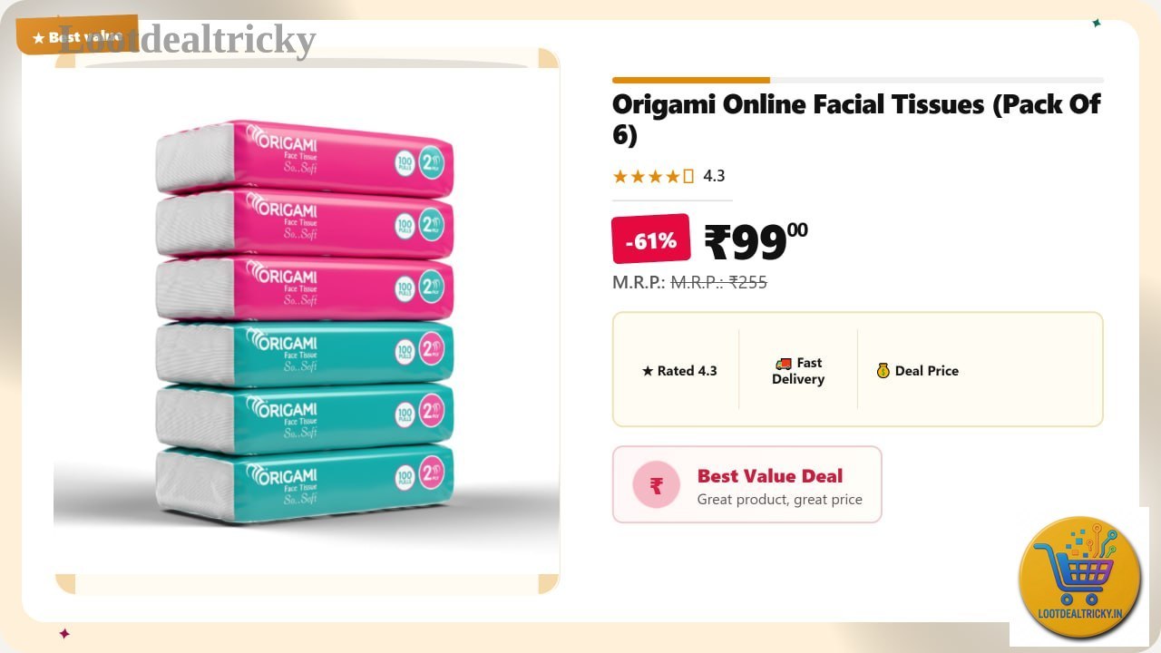 Facial Tissues Pack – Just ₹99 | Limited Time Loot Offer