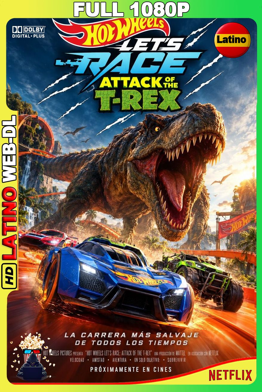 Hot Wheels Let’s Race: Attack of the T-Rex (2026) [Full 1080p] {NTFX} WEB-DL [Latino-Castellano-Inglés]