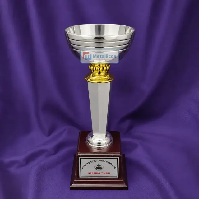 Silver Metal Cup Trophy BD