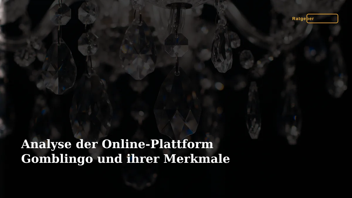 Analyse der Online-Plattform Gomblingo und ihrer Merkmale