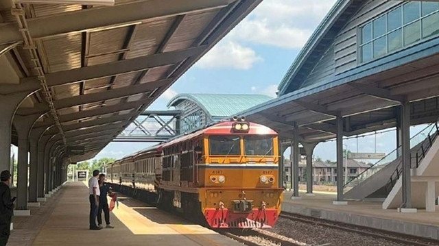 Thái Lan Lào Chuyến tàu hỏa đầu tiên từ thủ đô Bangkok tới Vientiane