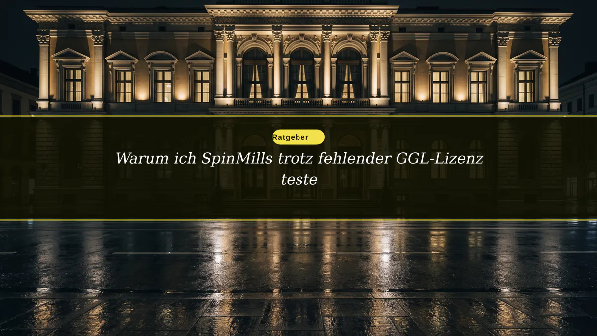 Warum ich SpinMills trotz fehlender GGL-Lizenz teste