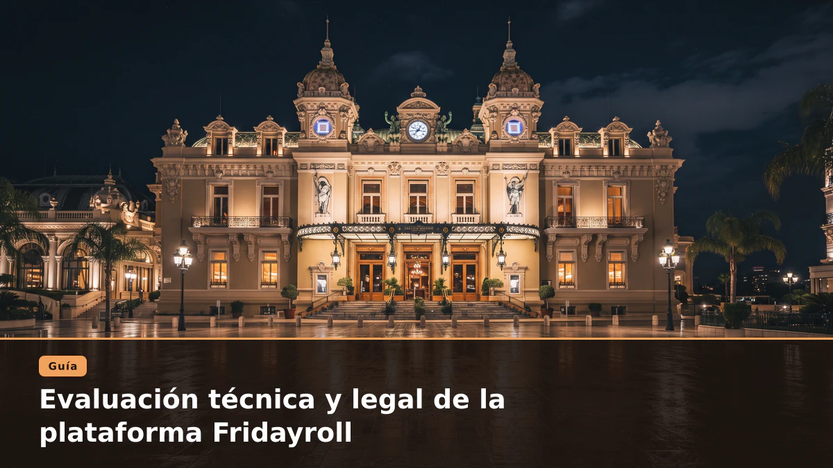 Evaluación técnica y legal de la plataforma Fridayroll