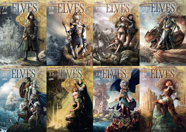 Elves Issues 17-24 Covers