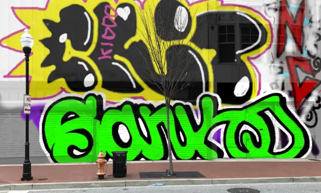 Graffiti artwork by Sark