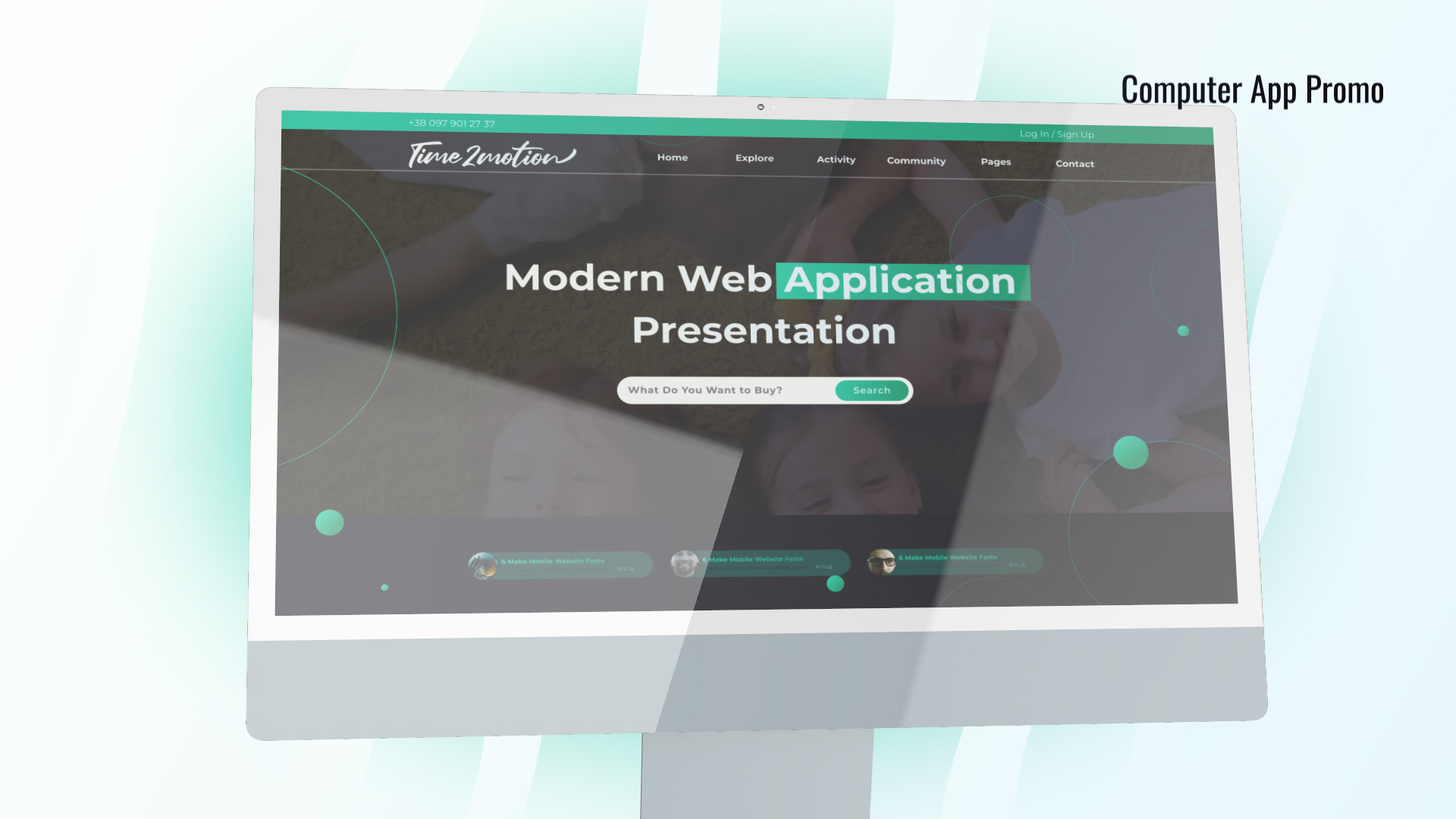 Web Desktop Promo Mockup Web Desktop Promo Mockup