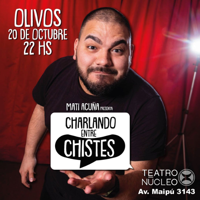 Póster de Mati Acuña: Charlando entre chistes