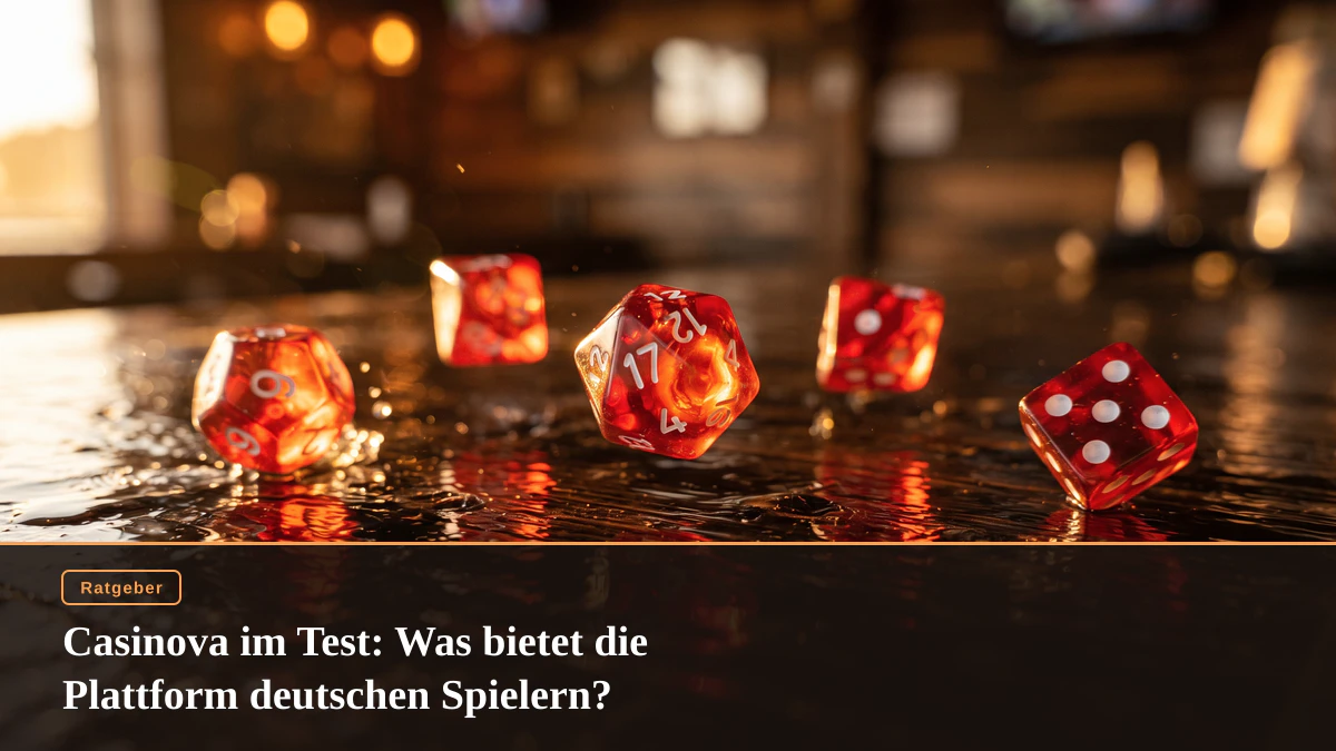 Casinova im Test: Was bietet die Plattform deutschen Spielern?