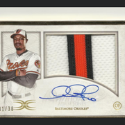 2017 Topps Definitive Collection Adam Jones Patch Autograph /30