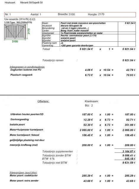 offerte-garagepoort