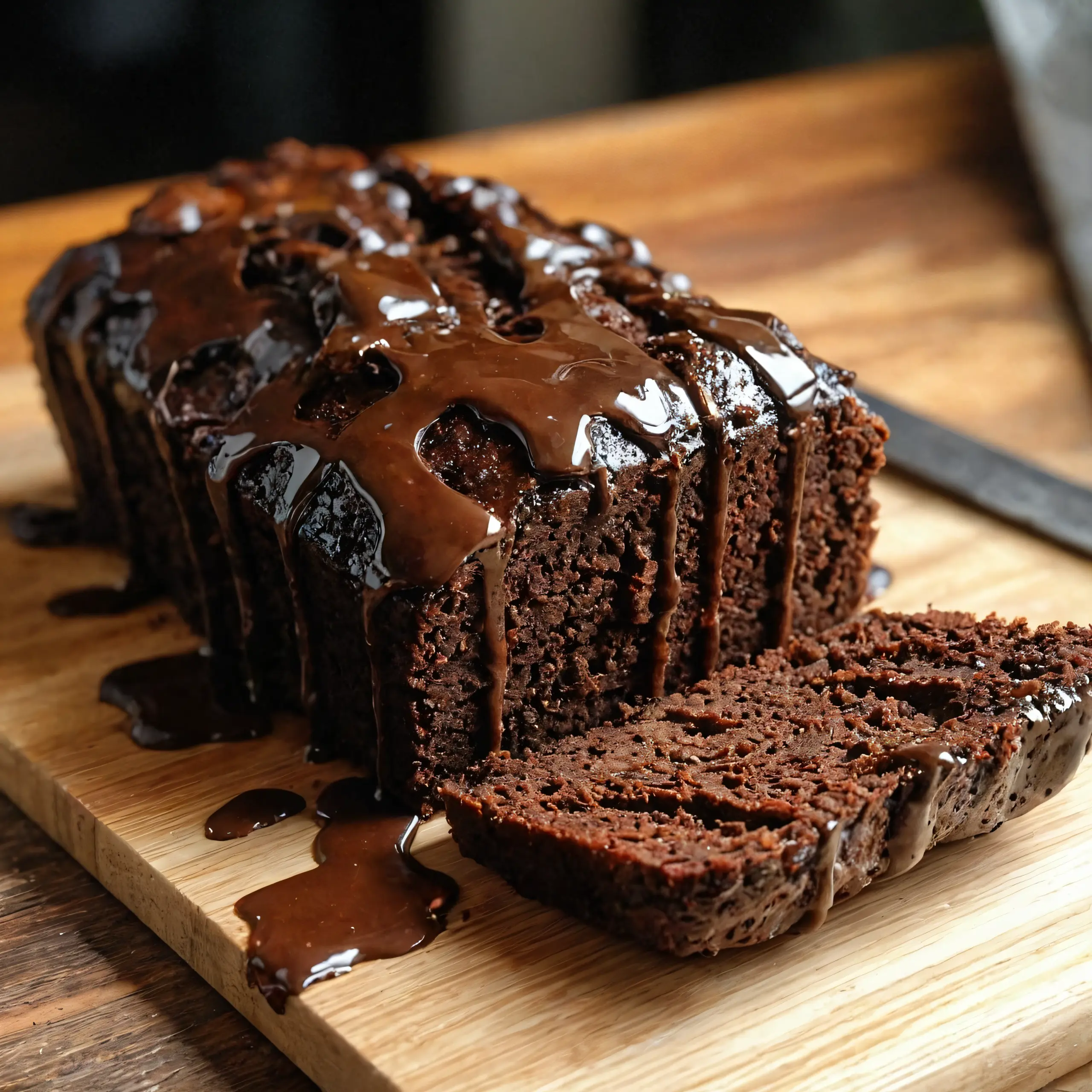 Rich Hot Fudge Brownie Bread