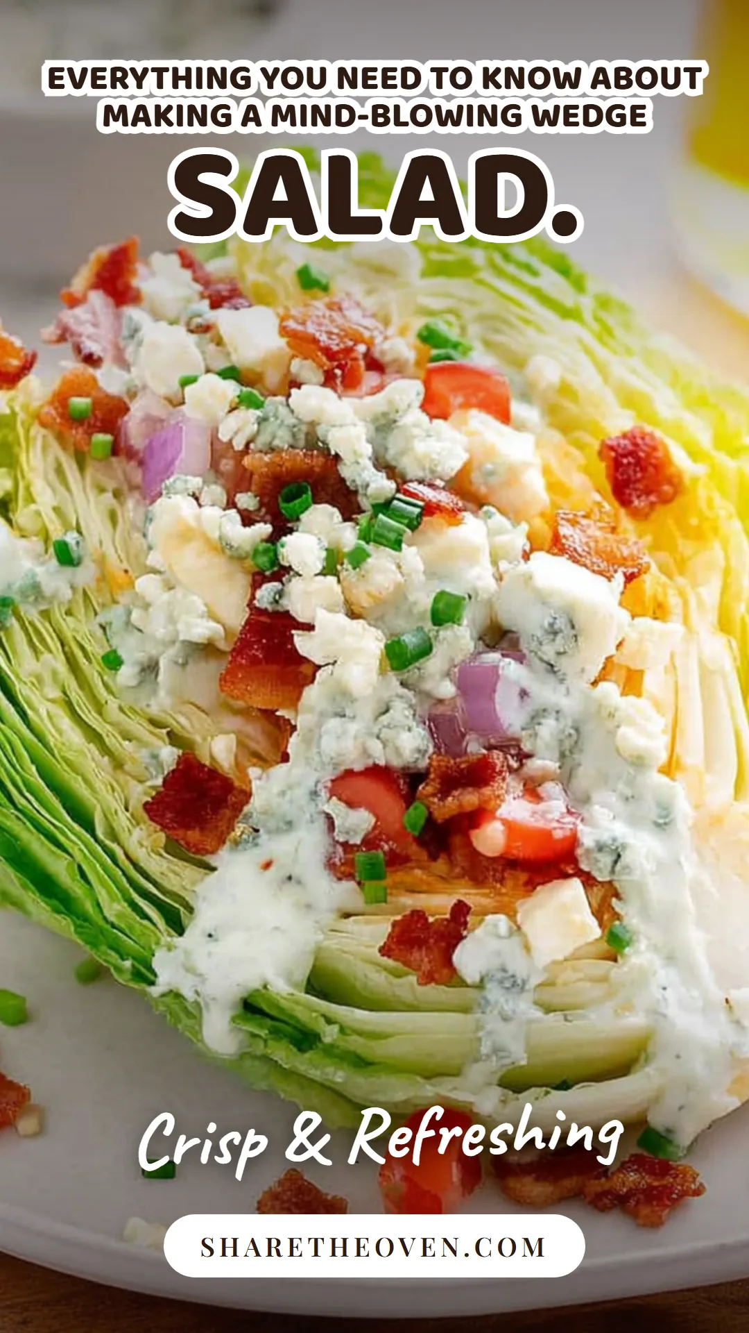 Discover how to make a mind-blowing wedge salad that will impress your guests! This easy homemade recipe features crisp lettuce, creamy dressing, and a variety of toppings that elevate the classic dish. Perfect for summer gatherings or as a delightful side for any meal, this wedge salad is not only delicious but also a feast for the eyes. Don't miss out on this refreshing salad experience. Click for the full recipe.