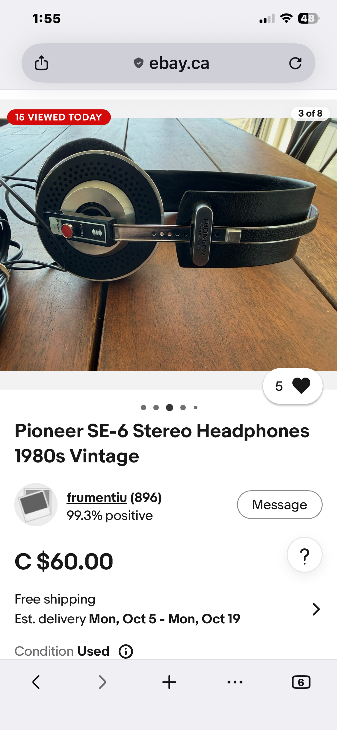 Reviving a set of vintage Pioneer SE-6 headphones. | Headphone