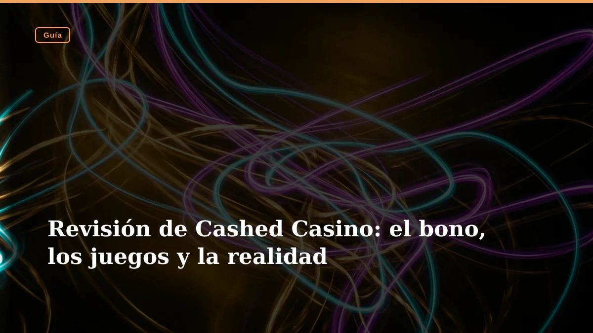 Revisión de Cashed Casino: el bono, los juegos y la realidad