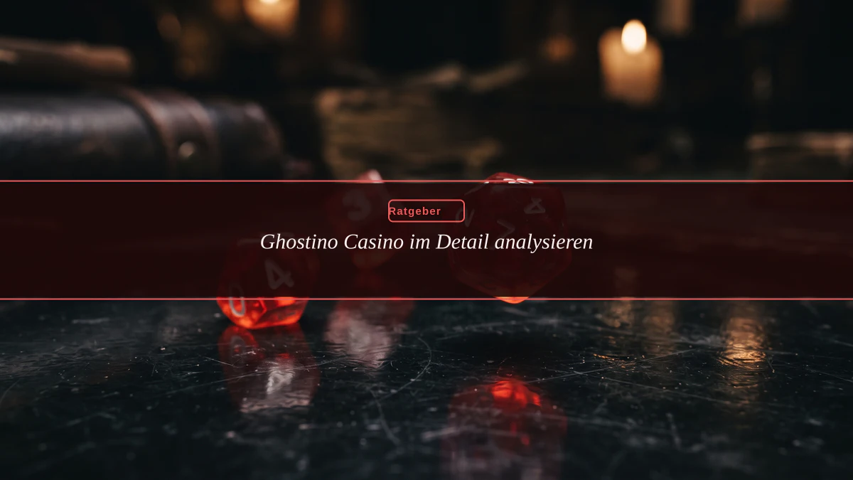 Ghostino Casino im Detail analysieren
